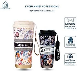 CGN Cốc Giữ Nhiệt Coffe Dáng Dài Họa Tiết 500ML (THÙNG 60C)
