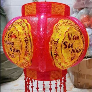 LỒNG ĐÈN LED ĐIỆN XOAY 360 CHIÊU TÀI #60-42CM (T16)