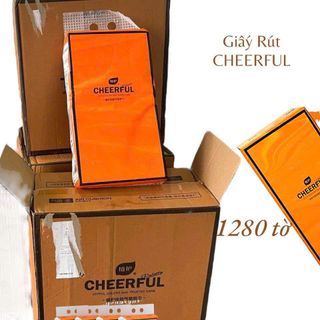 THÙNG 4 GÓI KHĂN GIẤY RÚT CHEERFUL