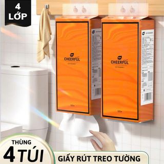 THÙNG 4 GÓI KHĂN GIẤY RÚT CHEERFUL