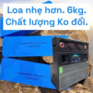Pin Dự Phòng Sạc 9V 2A cho Loa Daile S8 Q8 JBZ 106 108 Với Cổng Kết Nối 4 Pin