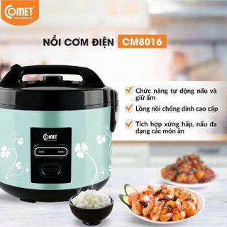 NỒI CƠM ĐIỆN NẮP BẬT 1,8L COMET CM8016 (T4)