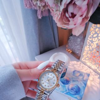 ĐỒNG HỒ NAM NỮ CAO CẤP RÔLET DÂY THÉP MẶT TRƠN NIỀNG KHÍA MỚI VỀ BA SIZE