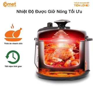 NỒI ÁP SUẤT ĐIỆN INOX NẮP RỜI COMET CM6150 (T2)