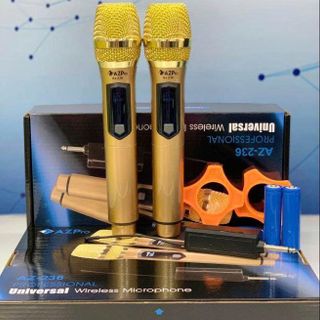 BỘ 2 MIC KARAOKE KHÔNG DÂY ĐA NĂNG AZPRO AZ 236