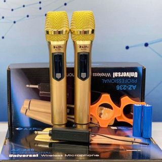 BỘ 2 MIC KARAOKE KHÔNG DÂY ĐA NĂNG AZPRO AZ 236