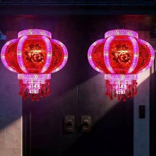 LỒNG ĐÈN LED ĐIỆN XOAY 360 4 TẦNG 8870 (T12)