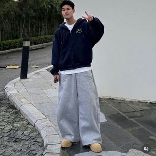 Áo Khoác Unisex Logo Thêu Chữ B*