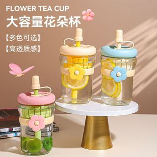 Cốc Thủy Tinh bọc đai hoa ( THÙNG 68C )