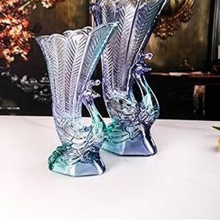 Lọ Hoa, Bình Hoa Con Công VT-28 Xanh (THÙNG 12C)