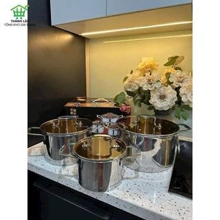 Nồi Inox "Nồi thấp 30x21" - 12.5L (THÙNG 4C)