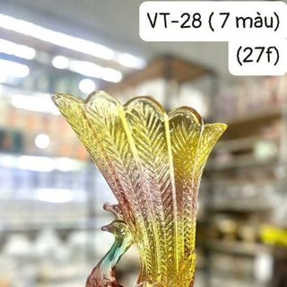 Lọ Hoa Con Công 7 Sắc Màu VT-28 ( 7 màu 27F ) ( THÙNG 12C )