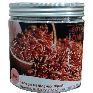 [Tandat Organic] Bột gạo lứt Hồng Ngọc 350g giúp ổn định đường huyết, dạ dày, thoái hóa khớp 100% Organic USDA, EU, JAS, Canada