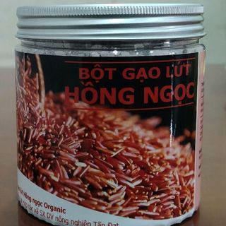 [Tandat Organic] Bột gạo lứt Hồng Ngọc 350g giúp ổn định đường huyết, dạ dày, thoái hóa khớp 100% Organic USDA, EU, JAS, Canada
