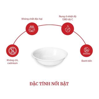 TÔ SỨ LOE TRẮNG TRƠN SIZE 8 - 20CM (T50)