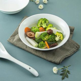 TÔ SỨ LOE TRẮNG TRƠN SIZE 8 - 20CM (T50)