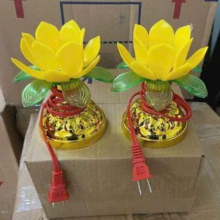 CẶP ĐÈN THỜ HÌNH HOA SEN