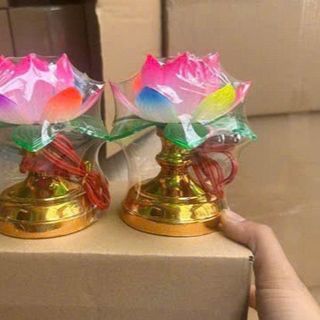 CẶP ĐÈN THỜ HÌNH HOA SEN