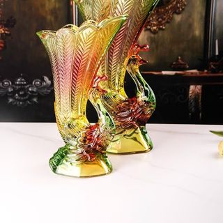 Lọ Hoa Con Công 7 Sắc Màu VT-28 ( 7 màu 27F ) ( THÙNG 12C )