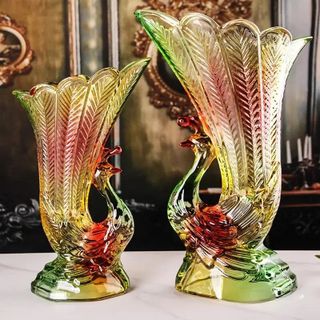 Lọ Hoa Con Công 7 Sắc Màu VT-28 ( 7 màu 27F ) ( THÙNG 12C )