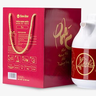 Phích Tết đựng nước Rạng Đông 1 lít Hoa văn đẹp mắt độc đáo ( THÙNG 12 C )