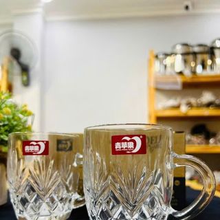 Bộ 6 cốc thủy tinh bia có quai ZB364 260ml ( THÙNG 8B)