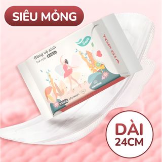 Băng vệ sinh ban ngày Topgia siêu mỏng ôm khít thấm hút cao vải không dệt an toàn cho da