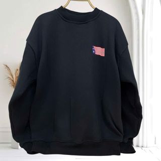 Áo sweater nam nữ in cờ mỹ