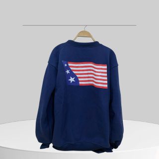 Áo sweater nam nữ in cờ mỹ