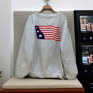 Áo sweater nam nữ in cờ mỹ