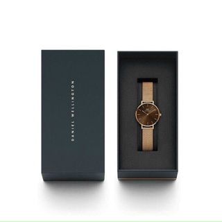 ĐỒNG HỒ NỮ CAO CẤP DANIEL W PETITE AMBER BROWN LƯỚI FULLBOX HỘP NƠ