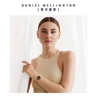 ĐỒNG HỒ NỮ CAO CẤP DANIEL W PETITE AMBER BROWN LƯỚI FULLBOX HỘP NƠ