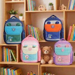 BALO TIỂU HỌC DÁNG GỌN NHẸ – HÌNH TAI GẤU NGỘ NGHĨNH A6021 - PIPI STORE