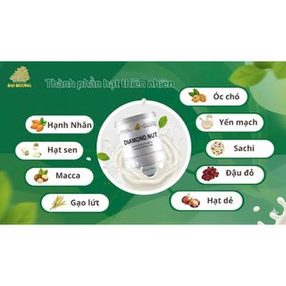 Sữa hạt dinh dưỡng thuần chay Diamond Nut Hộp 800g - 9 loại hạt cao cấp, không chất bảo quản, không đường tinh luyện