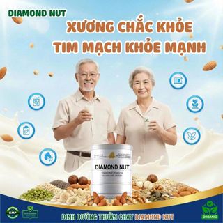 Sữa hạt dinh dưỡng thuần chay Diamond Nut Hộp 800g - 9 loại hạt cao cấp, không chất bảo quản, không đường tinh luyện