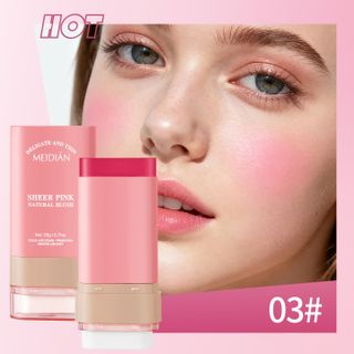 Thỏi Má Hồng Đa Năng MEDIAN On The Go Blush 19g – Dưỡng Ẩm, Lên Màu Tự Nhiên Cho Môi, Má, Mắt