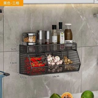 KỆ LƯỚI SẮT NHÀ BẾP 2 TẦNG 3 NGĂN