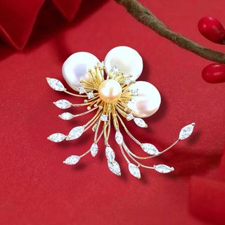 Ghim cài áo hình gia mai thời trang cao cấp dành cho nam nữ 5.5cm