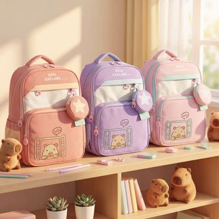 BALO TIỂU HỌC HOẠT HÌNH CAPIPARA & KHỦNG LONG A2618 - PIPI STORE