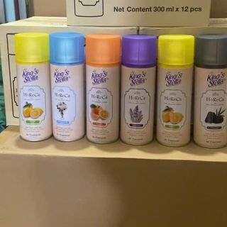 Xịt Thơm Phòng King's Stella HoReCa 300ml Tinh Chất Nước Hoa - Chai Xịt Phòng Khử Mùi Ẩm Mốc