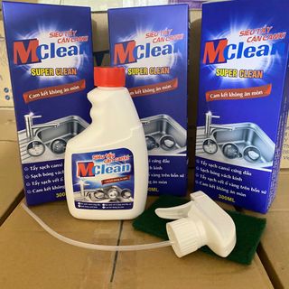 Siêu Tẩy Cặn Canxi MClean 300ml Không Gây Ăn Mòn Thiết Bị Dùng Cho Nhà Tắm, Vách Kính, Gạch Men