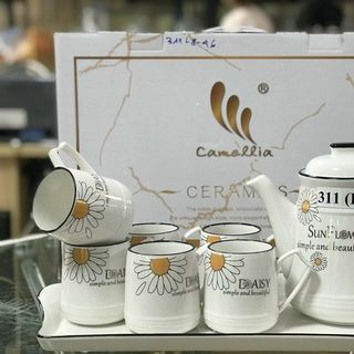 Bộ Bình 6 Cốc Hoa Cúc ( 311 L8 -46) (THÙNG 10B)