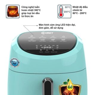 NỒI CHIÊN KHÔNG DẦU ĐIỆN TỬ COMET CM6838