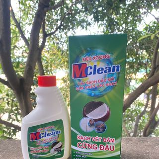 Siêu Tẩy Xoong Nồi Mclean 300ml Không Ăn Mòn - Tẩy Sạch Dầu Mỡ, Cặn Cháy Cứng Đầu Tặng Miếng Cọ Rửa