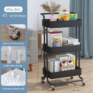 KỆ 3 TẦNG ĐA NĂNG CÓ BÁNH XE TAY ĐẨY