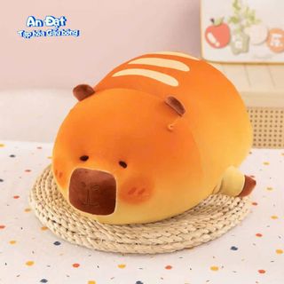 Capybara Bánh Mỳ 50CM Siêu Mềm Mịn Bánh mì tặng valentine Đáng Yêu, Gối Ôm Cho Bé Cute