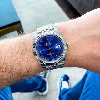 ĐỒNG HỒ NAM SIÊU CẤP ROLET BẠC MẶT XANH NAVY  CÓ GIẤY KIỂM ĐỊNH KIM LOẠI QUÝ