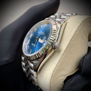 ĐỒNG HỒ NAM SIÊU CẤP ROLET BẠC MẶT XANH NAVY  CÓ GIẤY KIỂM ĐỊNH KIM LOẠI QUÝ