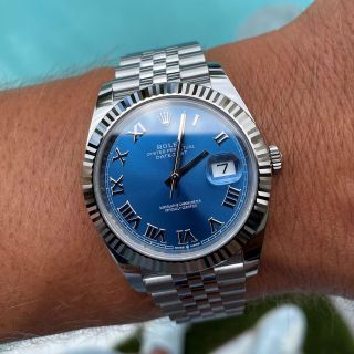 ĐỒNG HỒ NAM SIÊU CẤP ROLET BẠC MẶT XANH NAVY  CÓ GIẤY KIỂM ĐỊNH KIM LOẠI QUÝ