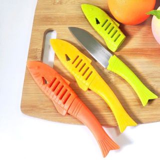 DAO GỌT TRÁI CÂY CÓ NẮP ĐẬY HÌNH CÁ